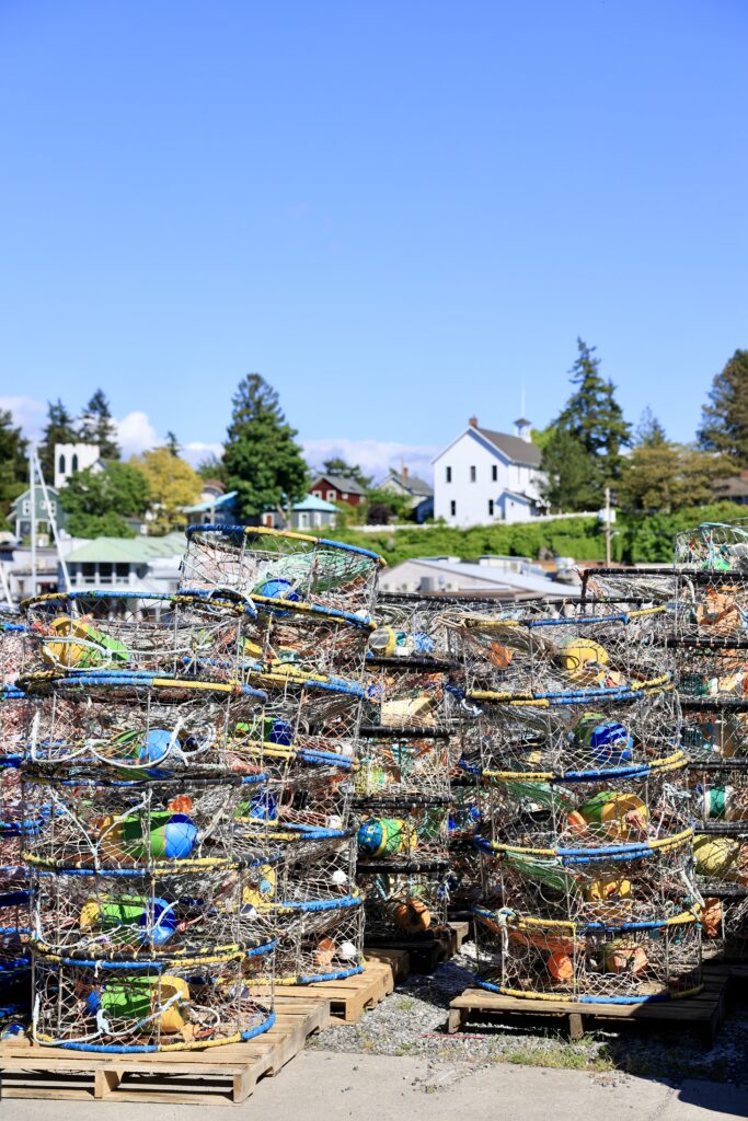 Panier de Crabe, pêcheurs, La Conner, WA